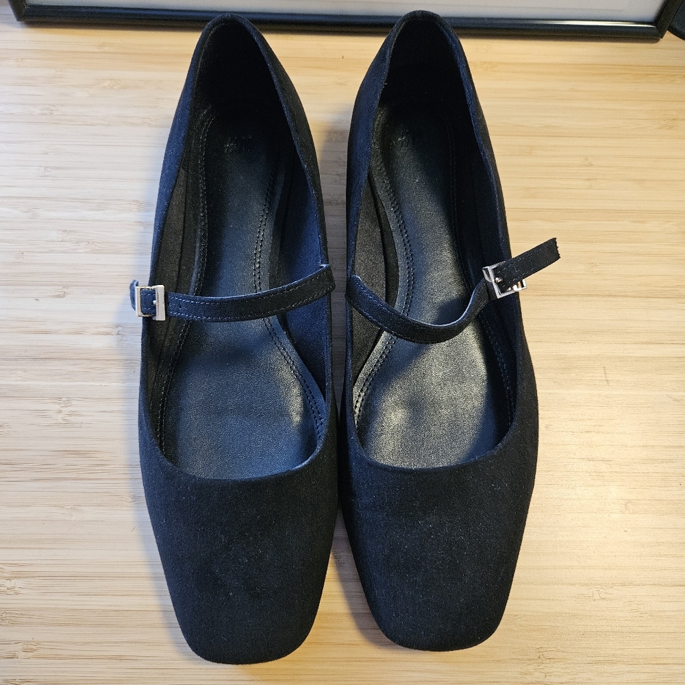 Mary Jane Flats Black H&M 39 - Picture 2 of 9